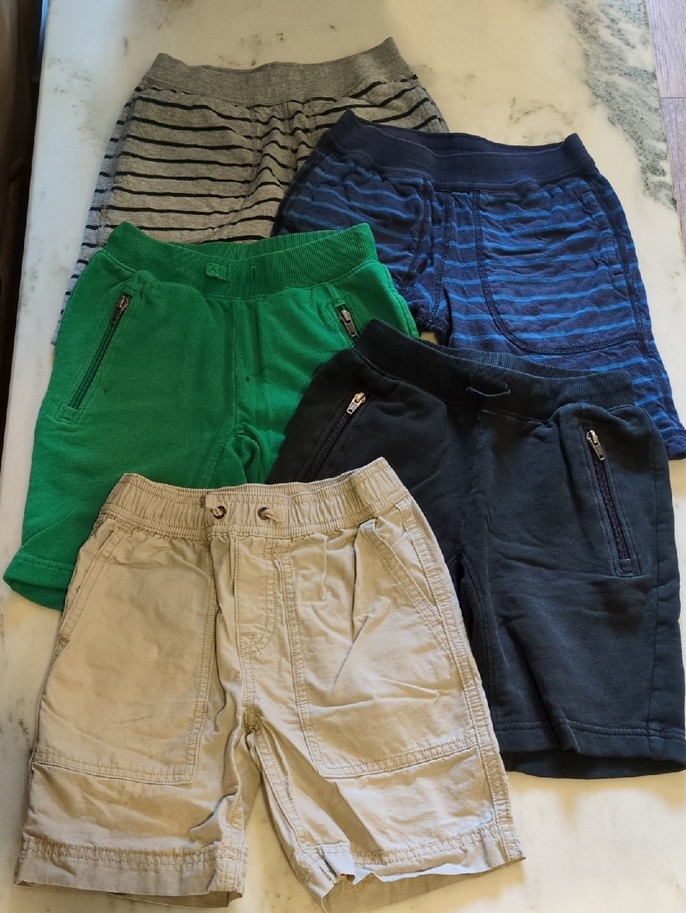 Hanna Andersson Boys Shorts Bundle Size 5 GUC 5-Pack Cotton Play Shorts